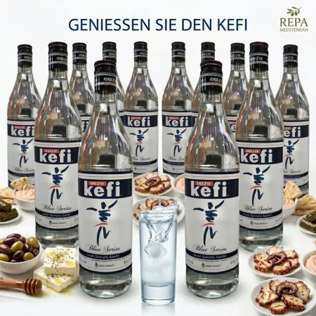 12x Ouzo Kefi (37,5%) 0,7 l