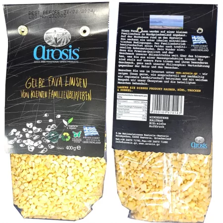 Arosis Fava Greek flat peas 400 g