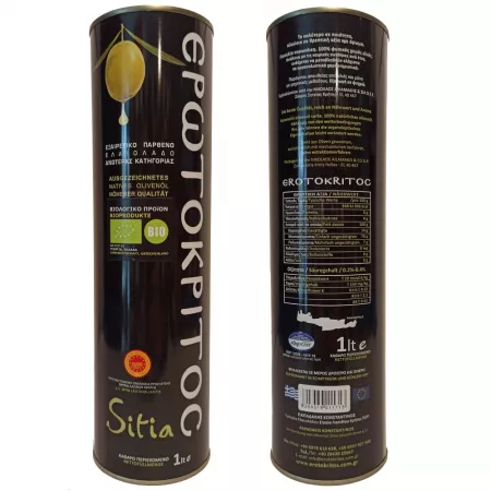 Organic olive oil from Crete 1L, Greek
