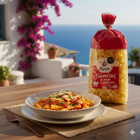 Blacha Chilopites mit Eiern