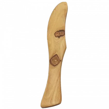 Knife made of olive wood, wooden knife
