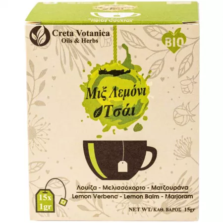 Greek tea from Crete lemon verbena - mix 15x 1g