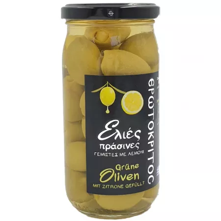 Green olives with lemon, Erotokritos