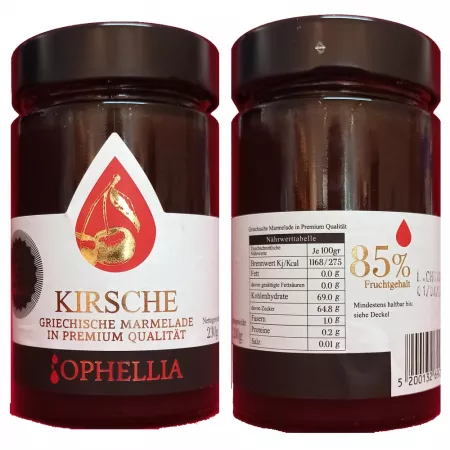 Konfitüre Kirsche (85% Frucht) 230 g