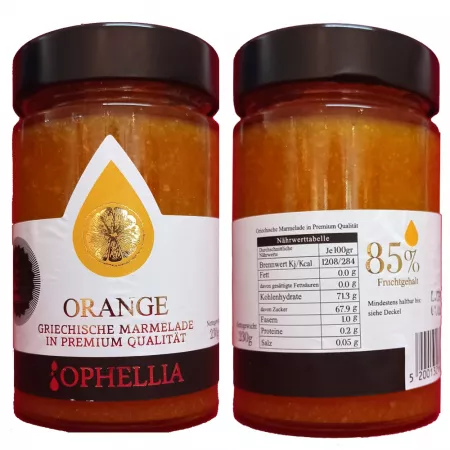 Konfitüre Orange (85% Frucht) 230 g