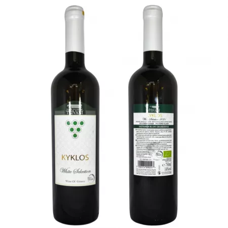 Kyklos - organic white wine dry from Tzivani winery