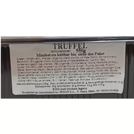 Piti- four Trüffel, griechisch