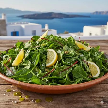 Rezept: Agriochortosalata - Kretischer Wildkräutersalat