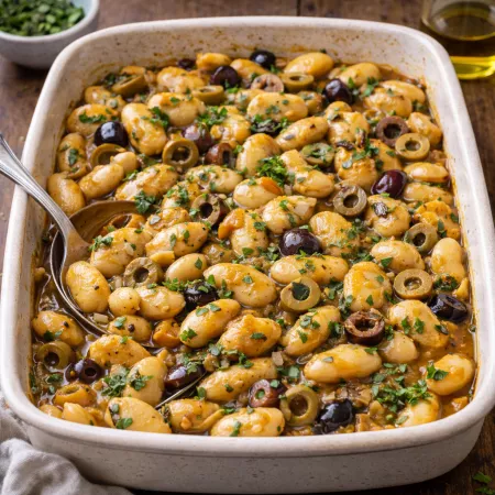 Recipe: Beans with mustard and olives