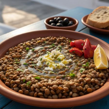 Rezept: Fakés (Griechische Linsensuppe/Eintopf)