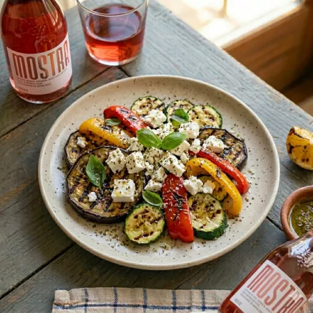 Grilled Mediterranean Vegetables & Feta