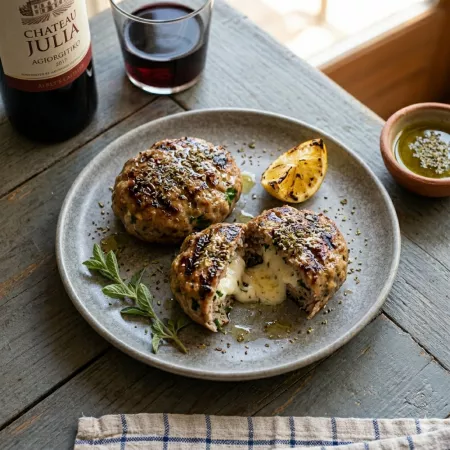 Juicy Feta-Stuffed Bifteki