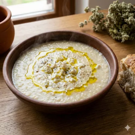 Recipe: Trahanas Soup/Pouring