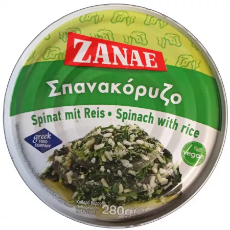 Zanae griechischer Spinat mit Reis
