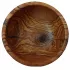 Round bowl made of olive wood