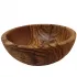 Round bowl made of olive wood