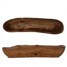 (Brot-) Schale rustikal aus Olivenholz 40 - 42cm