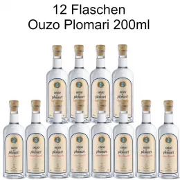 12 Flaschen Ouzo Plomari 0,2 L