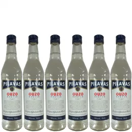 6 bottles Ouzo Pilavas 0.7 l