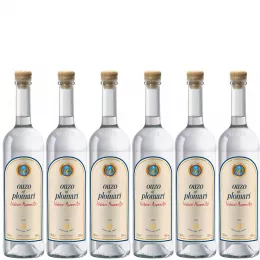 6 bottles Ouzo Plomari, 0.7 l