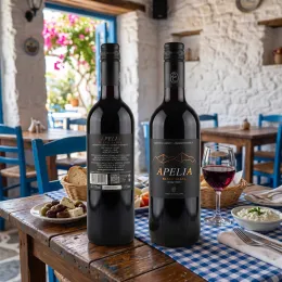 Apelia Black Label Imiglykos Rotwein, griechisch