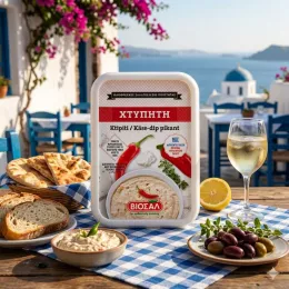 Sheep cheese salad, red, Greek