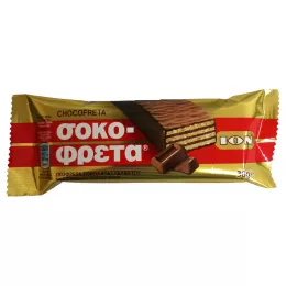 Chokofreta Waffel mit Vollmilchschokolade, griechisch