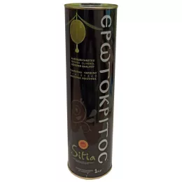 Griechisches Olivenöl, Kreta von Erotokritoc, rein Koroneiki Olive, nativ kaltgepresst 1,0 L (Säure unter 0,4%)