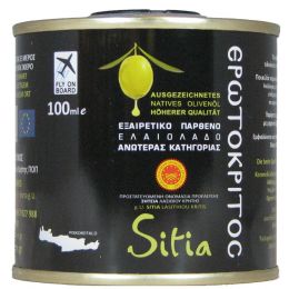 Griechisches Olivenöl, Kreta, rein Koroneiki Olive, nativ kaltgepresst 0,1 L (Säure unter 0,4%)