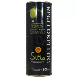 Griechisches Olivenöl, Kreta von Erotokritoc, rein Koroneiki Olive, nativ kaltgepresst 0,5 L (Säure unter 0,4%)
