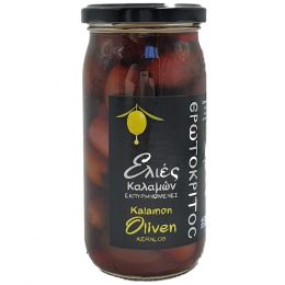 Whole Kalamon olives without core from Crete (350g), Erotokritos