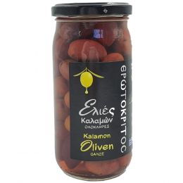 Whole Kalamon olives with core, Greek