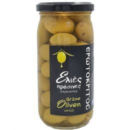 Whole olives green and with core, Greek