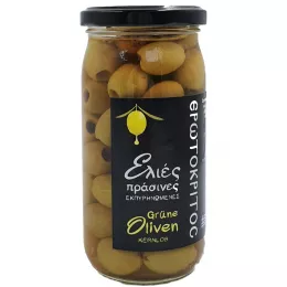 Greek olives green and without core from Crete (350g), Erotokritos