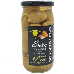Green olives with almonds, Greek