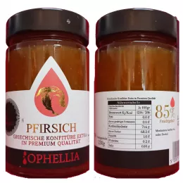 Konfitüre Pfirsich (85% Frucht) 230 g