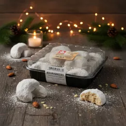 Kourabiedes mit Mandeln, griechisch