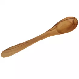 Spoon oval made of olive wood