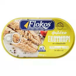 Mackerel fillet in olive oil, 180 g