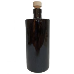 Oil and vinegar black glass bottle 700 ml