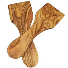 Raclette spatula 16 cm long made of olive wood