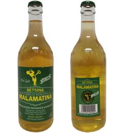 Retsina Malamatina Weißwein. 0,5 L