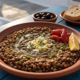 Rezept: Fakés (Griechische Linsensuppe/Eintopf)