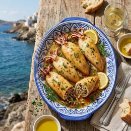 Recipe: Kalamarakia Gemista – Stuffed Squid