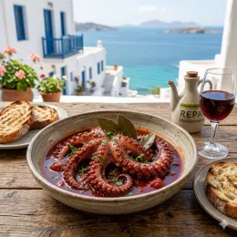 Recipe: Greek Octopus in Wine (Oktapodi Krassato)