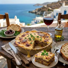 Rezept: Original Moussaka (Griechischer Auberginenauflauf)