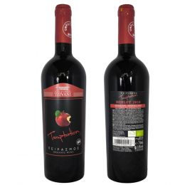 Temptation organic red wine, Greek