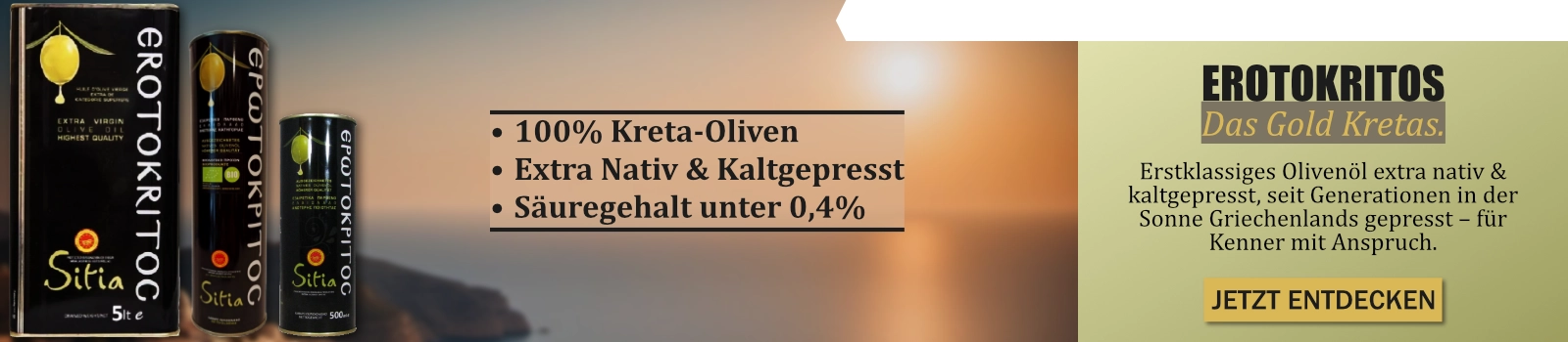 Olivenöl und Bio-Olivenöl direkt aus Griechenland.